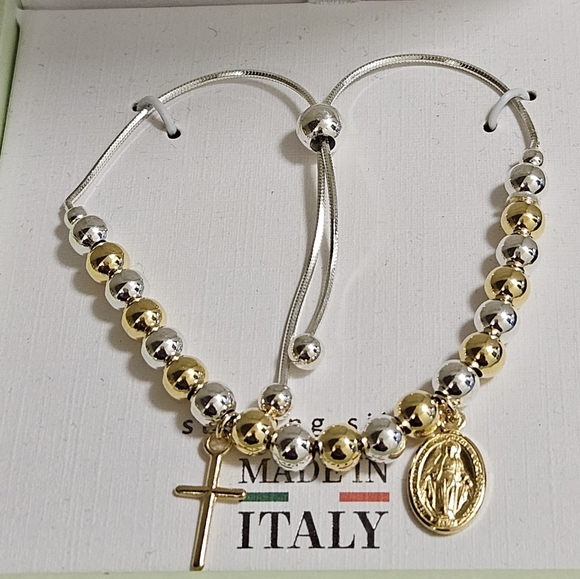 Collana con ciondolo in argento sterling con splendido fiore di